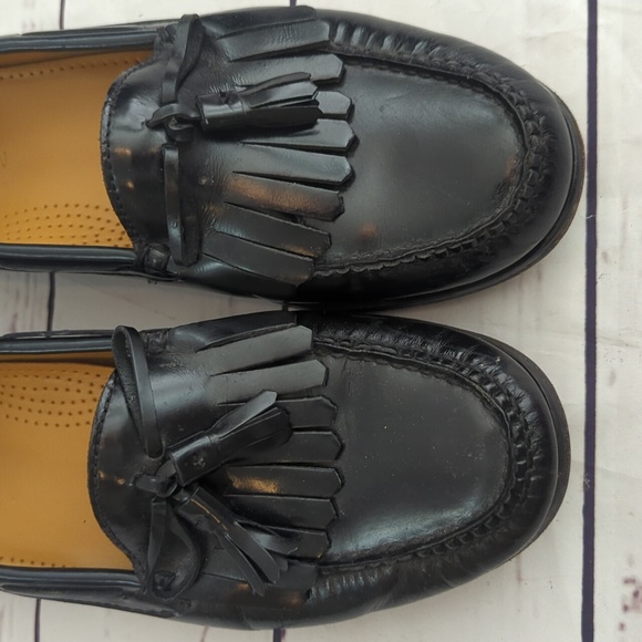 Cole Haan Pinch Shawl Bow II black leather loafers, shoes, CO2691, men's 9.5 D - Picture 3 of 12